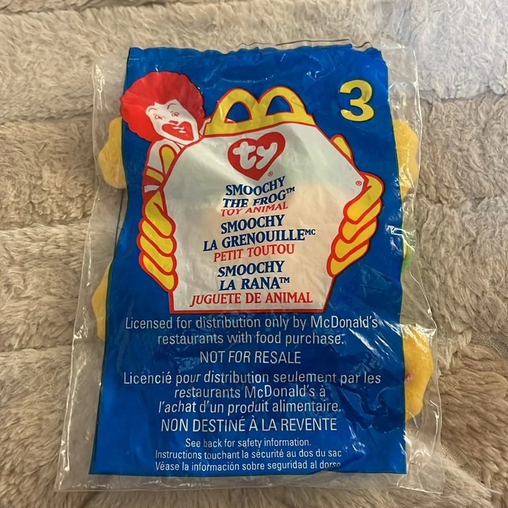 Ty beanie babies smoochy 1999 McDonald’s toy sealed in bag